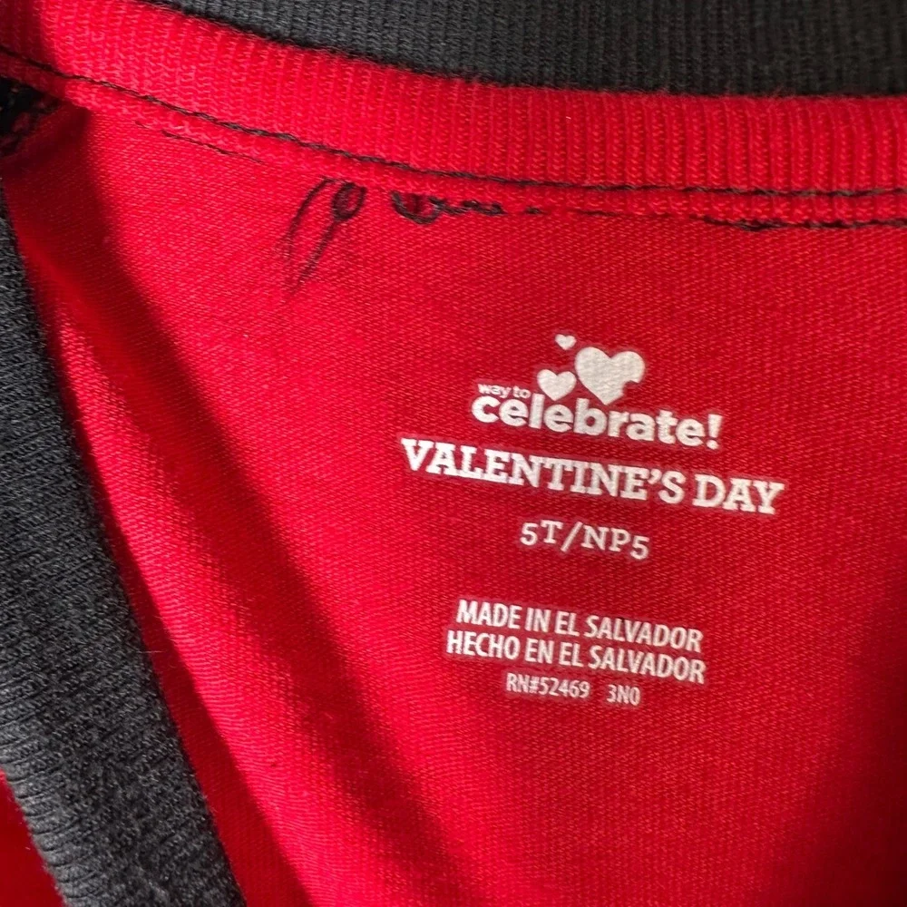 Kids Valentine Graphic Tee Red Black I've Got Mad Love For My Mama‎ 5T